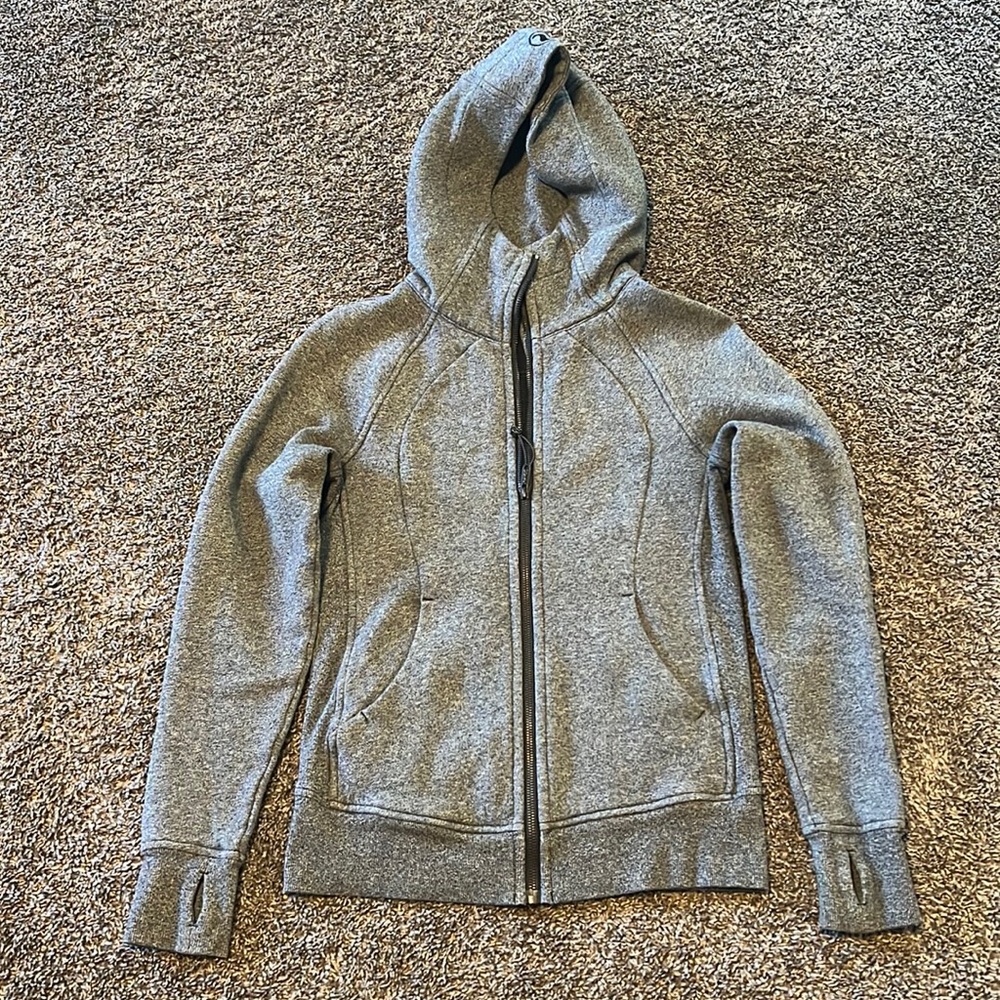 Lululemon dark grey Scuba Full-zip Hoodie